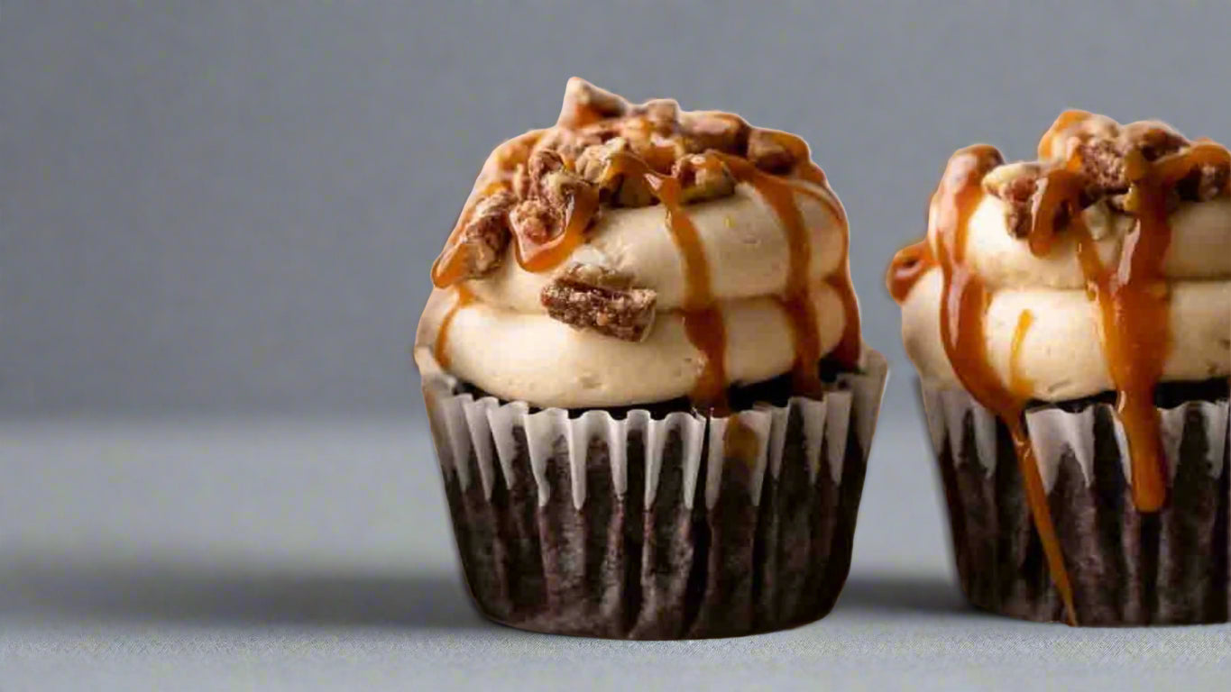 Pecan Turtle Delight Cupcakes