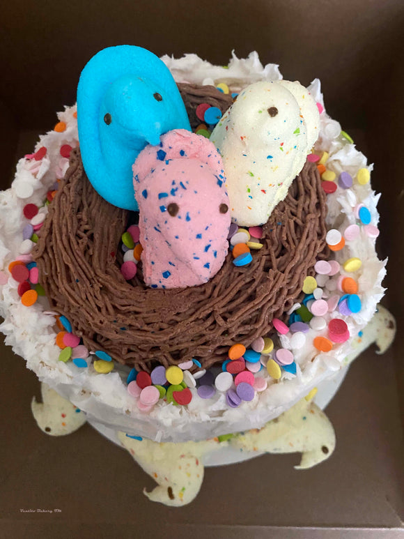 Gluten-Free Dairy Free Easter Chick Cake
