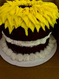 red velvet sunflower cake -  sugar free