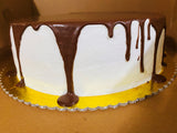 9” Cake/ chocolate drizzle/ cake flavor-size listed below