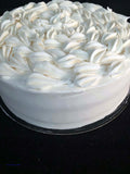 White Sour Cream Cake with White Buttercream Frosting