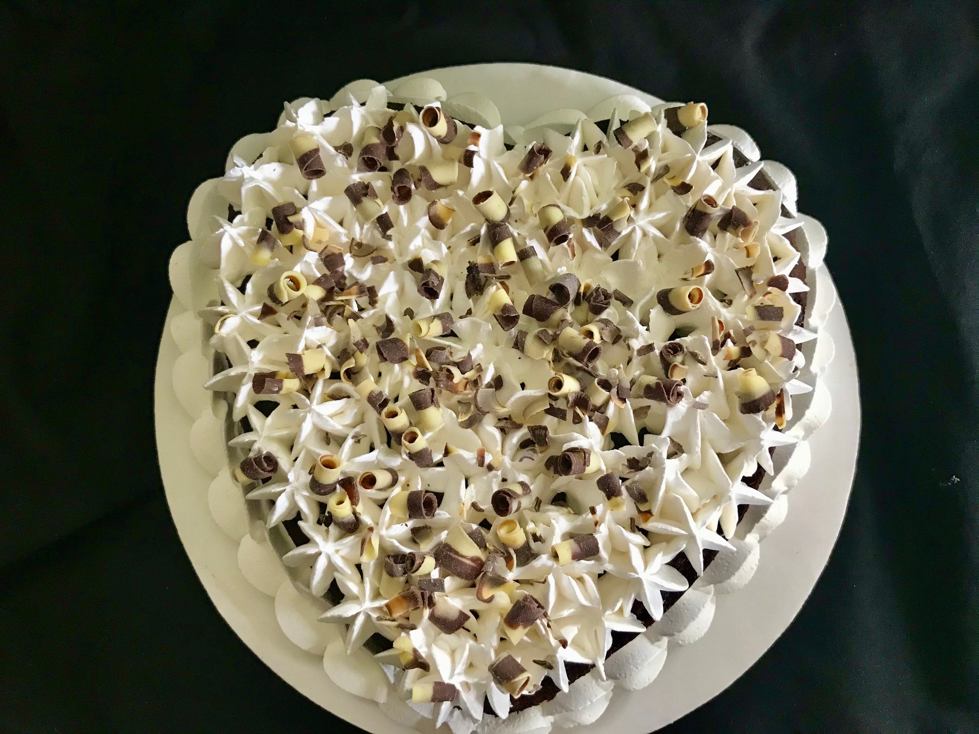 Flourless French Chocolate  Tart with Vanilla Bean  Satin Icing