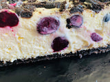 Oreo-crusted-organic-blueberry-cheesecake