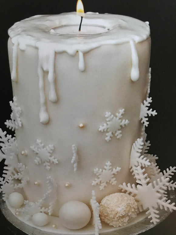 candle christmas cake